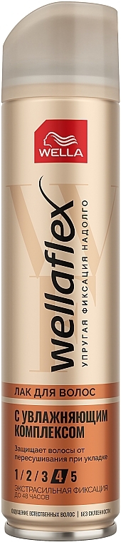 Ekstramocny lakier do włosów z kompleksem nawilżającym - Wella Wellaflex Hydro Style Hair Spray — Zdjęcie N1
