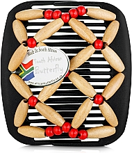 Kup Spinka do włosów Ndebele 001, na czarnym grzebieniu	 - African Butterfly Hair Clip