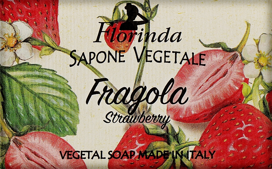Mydło naturalne w kostce Truskawka - Florinda Strawberry Natural Soap — Zdjęcie N1