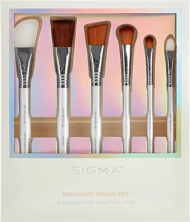 Zestaw pędzli do makijażu, 6 szt. - Sigma Beauty Skincare Brush Set — Zdjęcie N1