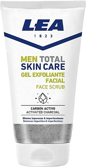 Oczyszczający peeling z węglem aktywnym dla mężczyzn - Lea Men Total Skin Care Wash With Activated Charcoal — Zdjęcie N1