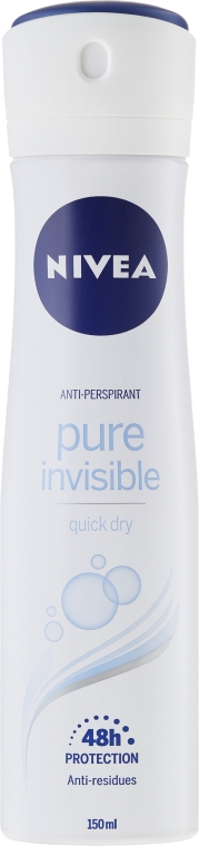 Antyperspirant w sprayu - Nivea Pure Invisible Anti-Perspirant Spray — фото N1