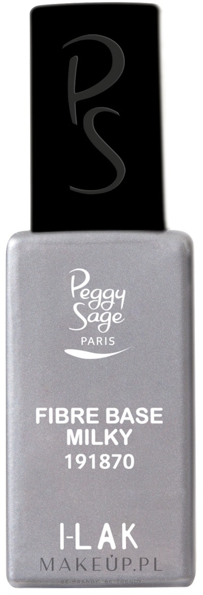 Baza do paznokci z włóknami nylonowymi - Peggy Sage Fibre Base Milky I-Lak — Zdjęcie 11 ml
