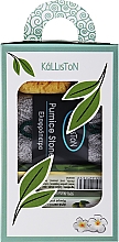 Kup Zestaw, mydło o zapachu jaśminu - Kalliston Gift Box (soap/100g + stone/1pcs + sponge/1pcs)