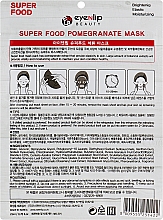 Maska w płachcie Granat - Eyenlip Super Food Pomergranate Mask — Zdjęcie N2