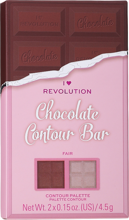 Paleta do konturowania twarzy - I Heart Revolution Chocolate Contour Bar — Zdjęcie N2