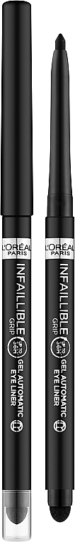 Wodoodporna kredka żelowa do oczu - L'Oreal Paris Infaillible Grip Gel Automatic Eye Liner — Zdjęcie N1