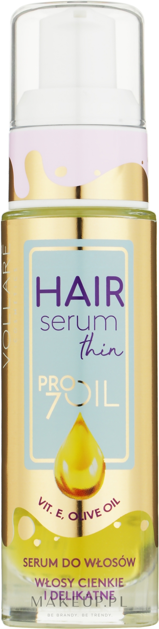Serum do włosów cienkich i delikatnych Wzmocnienie i witalność - Vollaré Pro Oli Volume Hair Serum — Zdjęcie 30 ml