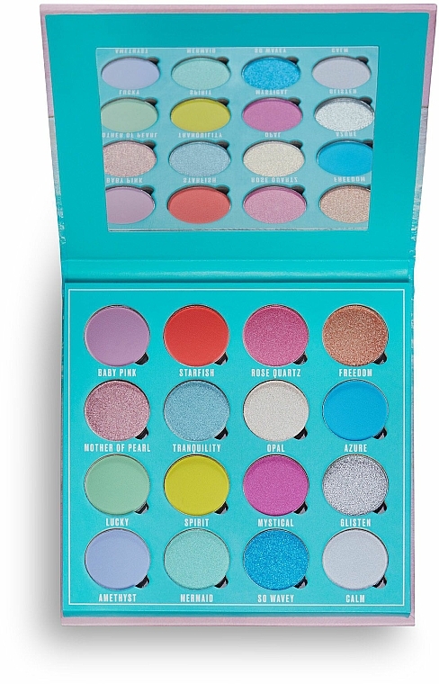 Paleta cieni do powiek, 16 odcieni - Makeup Obsession Crystal Waves Eyeshadow Palette — Zdjęcie N2