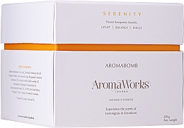 Aromatyczna kula do kąpieli Trwa cytrynowa i geranium - AromaWorks Serenity AromaBomb Single  — Zdjęcie N2