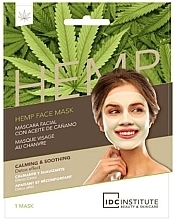 Kup Kojąca maseczka wygładzająca do twarzy z olejem konopnym - IDC Institute Hemp Face Mask