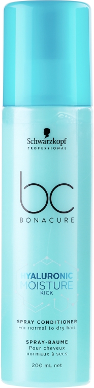 Silnie nawilżająca odżywka w sprayu - Schwarzkopf Professional Bonacure Hyaluronic Moisture Kick Spray Conditioner