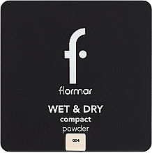 Kompaktowy puder do twarzy - Flormar Wet & Dry Compact Powder — Zdjęcie N1