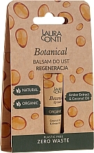 PRZECENA! Balsam do ust Olej kokosowy i olej bursztynowy - Laura Conti Botanical Lip Balm * — Zdjęcie N1