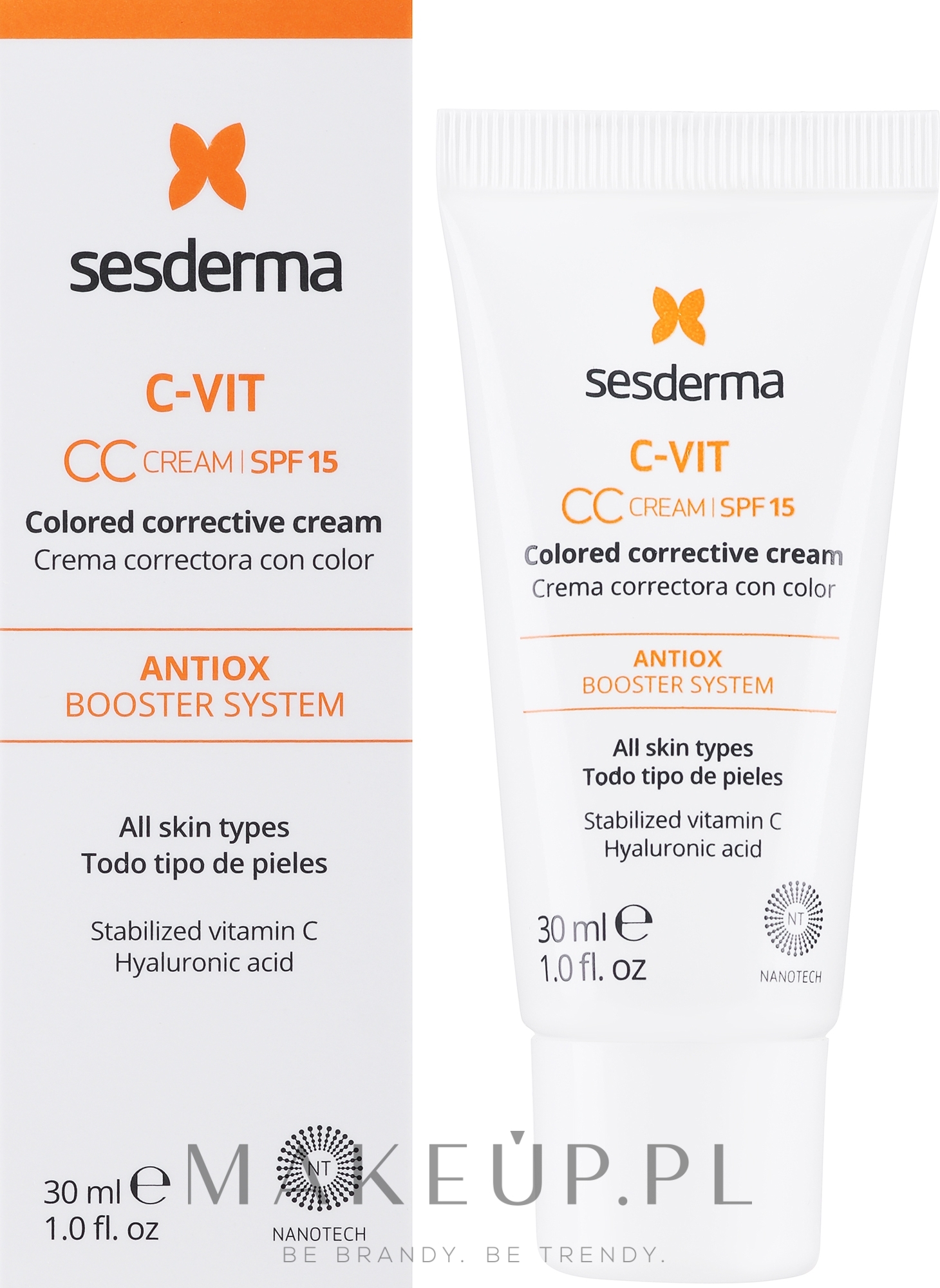 Krem CC do twarzy - SesDerma Laboratories C-VIT CC Cream SPF15 — Zdjęcie 30 ml