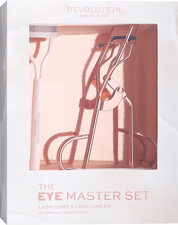 Zestaw do stylizacji rzęs - Makeup Revolution The Eye Master Lash Curler & Comb Set — Zdjęcie N1